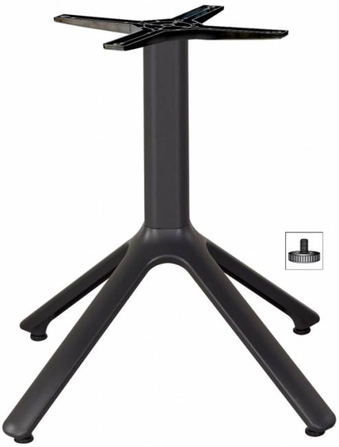 Подстолье металлическое Nemo антрацит 510х510х500 мм