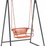 Качели плетеные Lisa Swing терракотовый, оранжевый 1450х1200х2220 мм