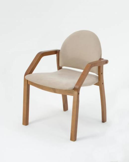 Стол Сканди К 100 орех со стульями Джуно орех велюр бежевый