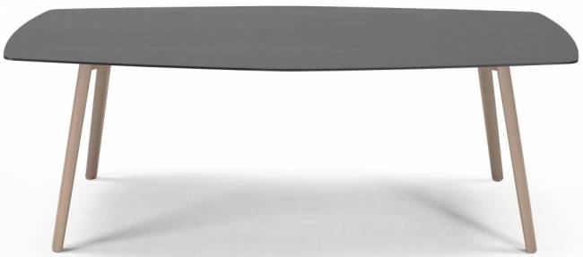 Стол ламинированный Squid тортора, антрацит 2090х1080х730 мм