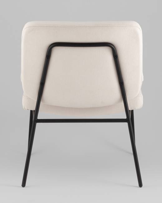 Кресло Эбигейл велюр молочный