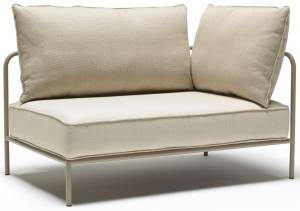 Модуль правый с подушками Flap тортора, кремовый 1300х850х880 мм