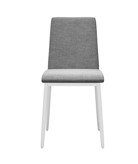 Стул DikLine 270 SB6 св.сер, ножки белые