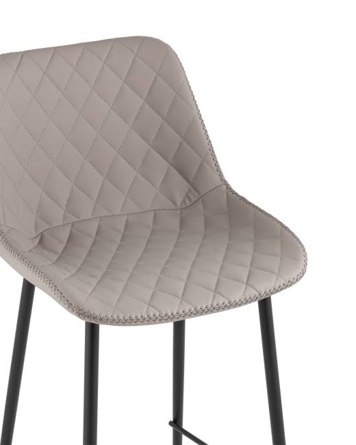 Стул барный Arch экокожа серый