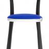 Стул деревянный с мягкой обивкой Folk полированный алюминиевый, черный ясень, синий 450х445х745 мм Стул деревянный с мягкой обивкой Folk полированный алюминиевый, черный ясень, синий 450х445х745 мм