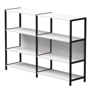 Набор стеллажных систем №1 Everprof EVO 1635x385x1120 Белый/Черный