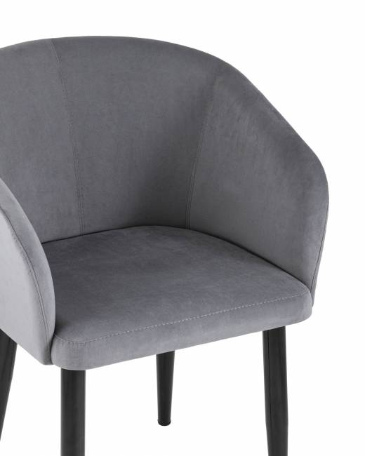 Кресло Ральф велюр серый