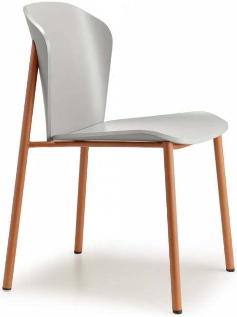 Стул деревянный Finn Metal Wood терракотовый, матовый серый бук 480х530х780 мм Стул деревянный Finn Metal Wood терракотовый, матовый серый бук 480х530х780 мм