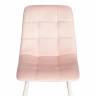 Стул CHILLY (mod. 7094-1) вельвет/металл, 44,5х52,5х86 см, pink (розовый) HLR39 / белый (Комплект из 4 шт.) pink (розовый) HLR39 / белый вельвет/металл