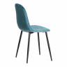 Стул BREEZE (mod. 4724) / 1 шт. в упаковке вельвет/металл, 44 х 53 х 87 см, Light pale green (тёмно-бирюзовый ) HLR60 / черный Light pale green (тёмно-бирюзовый ) HLR60 / черный вельвет/металл