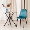 Стул BREEZE (mod. 4724) / 1 шт. в упаковке вельвет/металл, 44 х 53 х 87 см, Light pale green (тёмно-бирюзовый ) HLR60 / черный Light pale green (тёмно-бирюзовый ) HLR60 / черный вельвет/металл