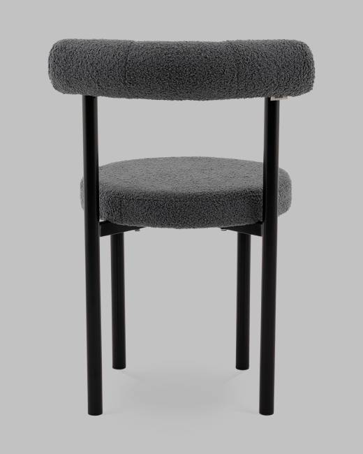 Стул обеденный Флорео букле темно-серый