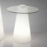 Стол пластиковый светящийся Peak Lighting белый Ø700х800 мм