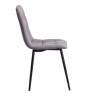 Стул CHILLY MAX  Велюр/металл , 45 х 54 х 90 см , темно-серый/черный (Комплект из 2 шт.) темно-серый Велюр/металл