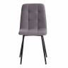 Стул CHILLY MAX  Велюр/металл , 45 х 54 х 90 см , темно-серый/черный (Комплект из 2 шт.) темно-серый Велюр/металл