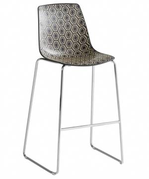 Стул пластиковый барный Alhambra ST 76 500х500х1140 мм