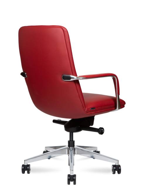Кресло офисное / Нэо LB / Neo LB / красная кожа / алюминиевая база Кресло офисное / Нэо LB / Neo LB / красная кожа / алюминиевая база