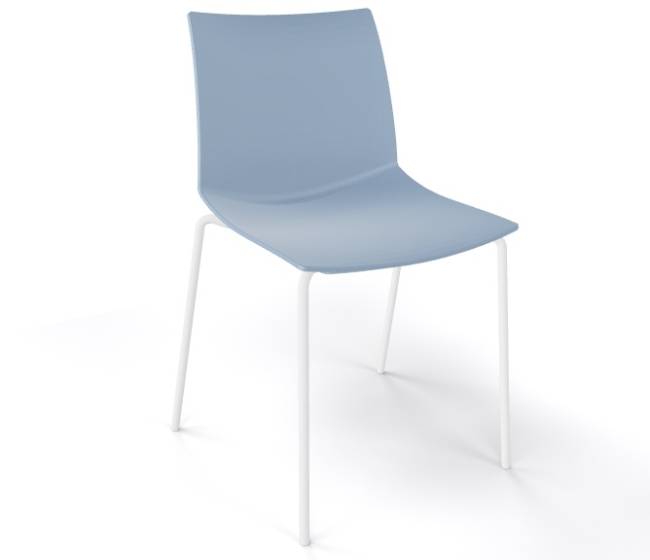 Стул пластиковый Kanvas NA бледно-синий 470х500х790 мм