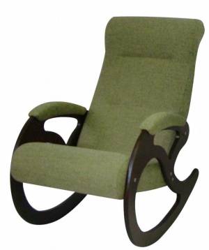 Кресло качалка "Венера" 55х100х80,  Эмаль белая. Бинго 7
