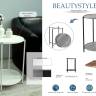 Стол журнальный BeautyStyle 21 белый/белый Стол журнальный BeautyStyle 21 белый/белый