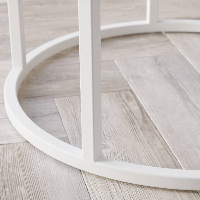 Стол придиванный Остин дуб янтарный/белый