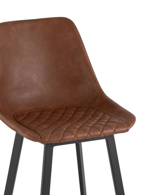 Стул барный TEXAS экокожа коричневый