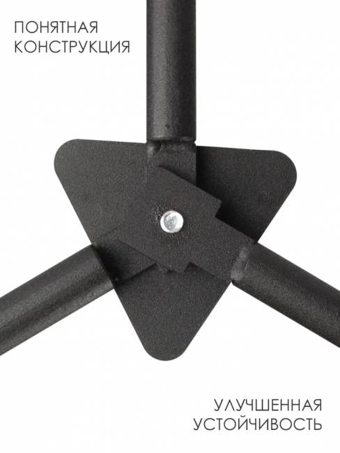 Журнальный столик круглый высокий М019.0А52 Дуб бомонт лофт  1