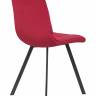 Стул обеденный DOBRIN ALEX SQUARE, черные матовые ножки, бордовый велюр (V108-85)