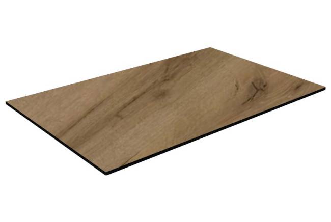Столешница прямоугольная HPL Fitto дуб каньон палас 800х1200х12 мм