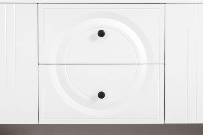 Тумба под ТВ Валенсия 16.45 цвет белый шагрень