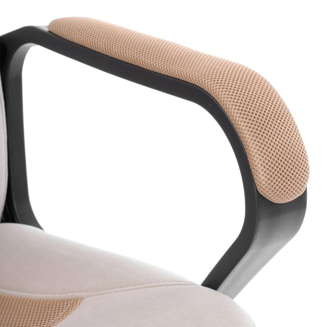 Кресло Parma/Парма (22) велюр/ткань, бежевый/бронза, 7/TW-21 бежевый/бронза велюр/ткань