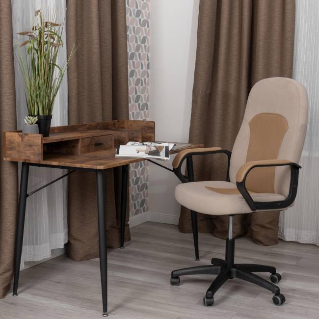 Кресло Parma/Парма (22) велюр/ткань, бежевый/бронза, 7/TW-21 бежевый/бронза велюр/ткань