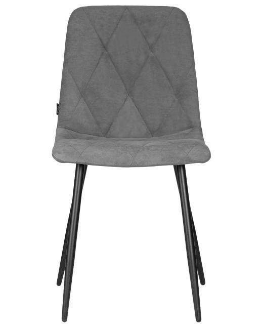 Стул обеденный DOBRIN CHILLY ROMBO, Серый Simple 33, основание черное