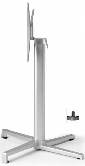 Подстолье металлическое складное Domino серебристый 490х540х730 мм