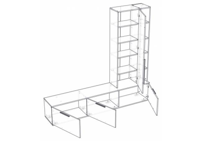 Филеста белый / дуб вотан комплектация 2