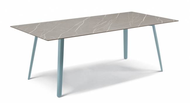 Стол ламинированный Squid голубой, камень 2090х1000х730 мм