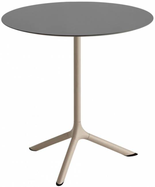 Стол ламинированный обеденный Tripe тортора, антрацит Ø700х740 мм
