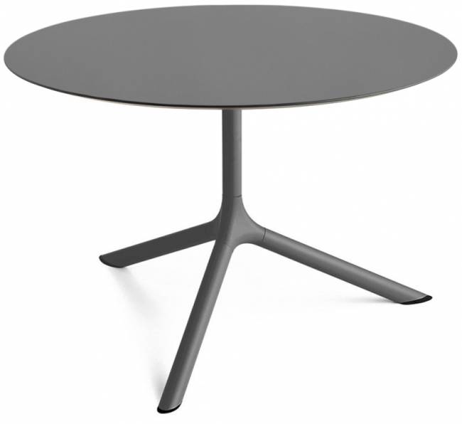 Столик ламинированный кофейный Tripe Maxi антрацит, антрацит Ø800х510 мм Столик ламинированный кофейный Tripe Maxi антрацит, антрацит Ø800х510 мм