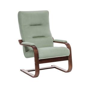 Кресло Leset Оскар Орех текстура V14 бирюзовый