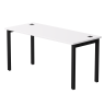 Стол прямой Everprof EVO на металлокаркасе 1580х670х755 мм Белый/Черный