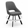 Стул DikLine 247 поворотный, BL13 серый, ножки черные