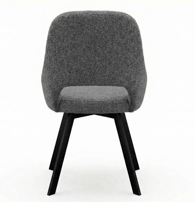 Стул DikLine 247 поворотный, BL13 серый, ножки черные