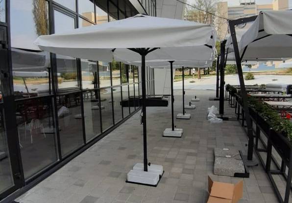 Зонт профессиональный 2х2 м Avocado Clips 2000х2000 мм Зонт профессиональный 2х2 м Avocado Clips 2000х2000 мм