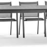 Стол металлический раздвижной Panarea антрацит 2000-3000х1100х760 мм