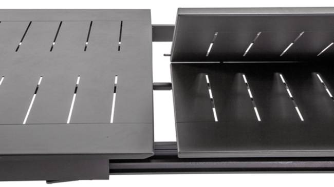 Стол металлический раздвижной Panarea антрацит 2000-3000х1100х760 мм