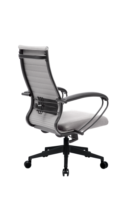 Кресло МЕТТА-19(MPRU)/подл.130/осн.002, светло-серый/светло-серый