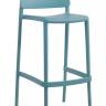 Стул пластиковый барный Joy-S Bar 75 голубой 478х507.5х994 мм Стул пластиковый барный Joy-S Bar 75 голубой 478х507.5х994 мм