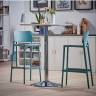 Стул пластиковый барный Joy-S Bar 75 голубой 478х507.5х994 мм Стул пластиковый барный Joy-S Bar 75 голубой 478х507.5х994 мм