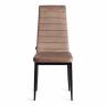 Стул Easy (mod. JSC02-1) / 1 шт. в упаковке металл, флок, 41 х 52 х 96 см, Beige (бежевый) HLR8 / черный Beige (бежевый) HLR8 / черный металл, флок