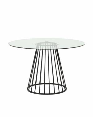 Стол обеденный Ливерпуль 120*120 стекло